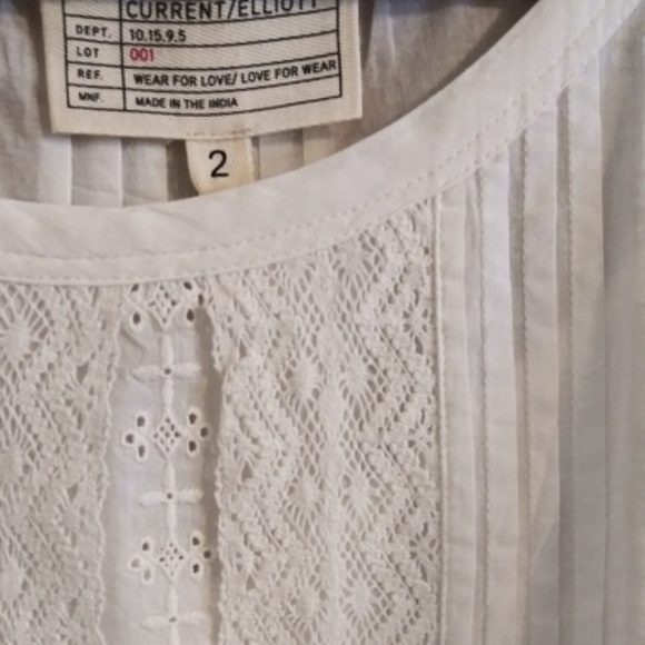 Current/Elliott Lacey Cotton Eyelet Dress/NO SLIP - Picture 6 of 6